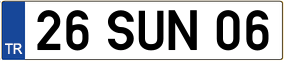 Truck License Plate